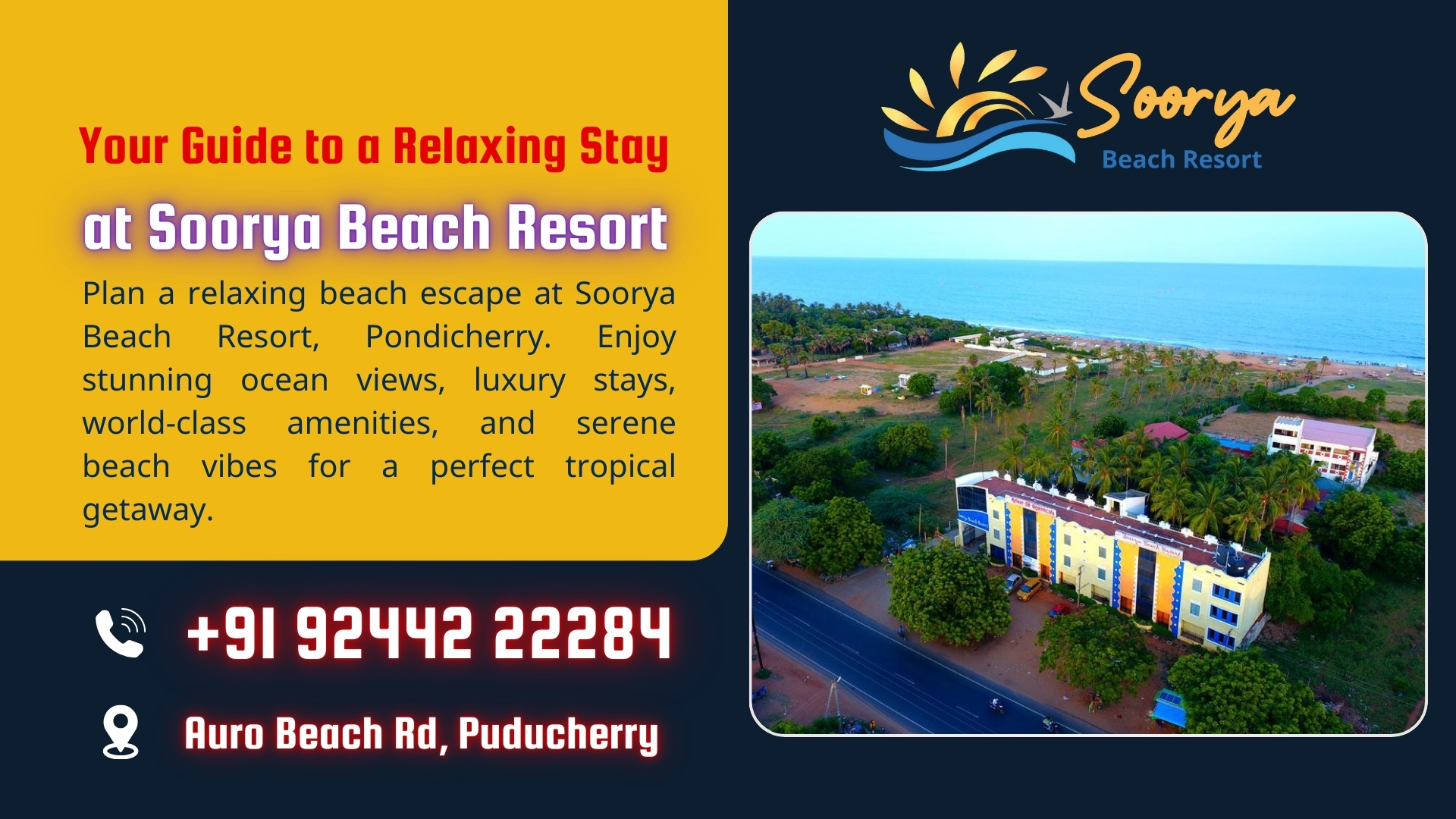 resorts at pondicherry beach